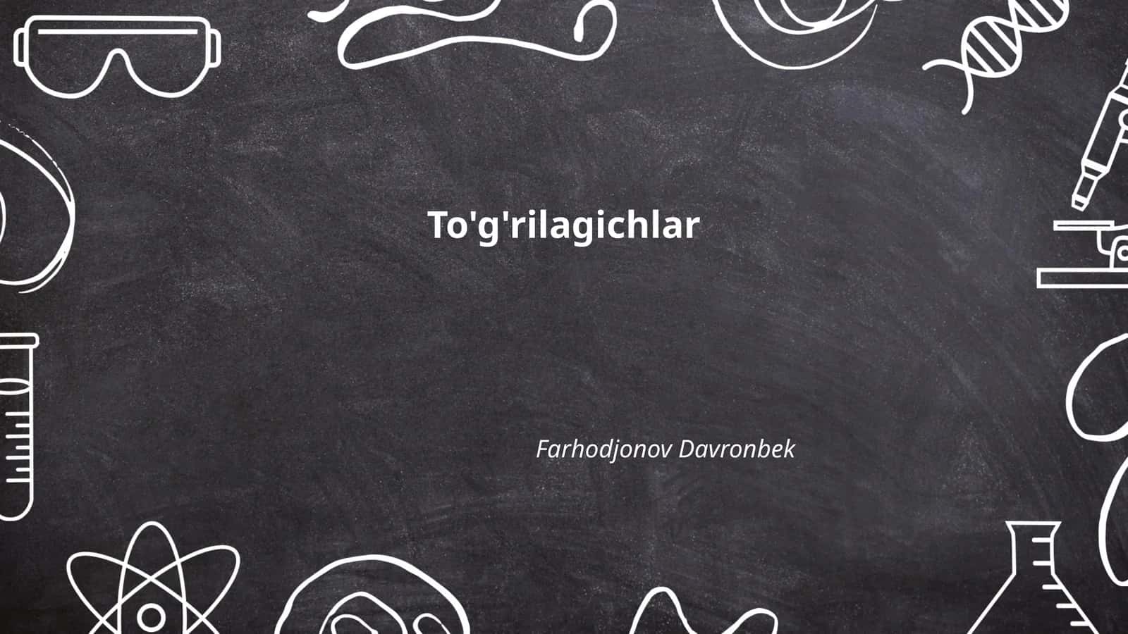 To'g'rilagichlar