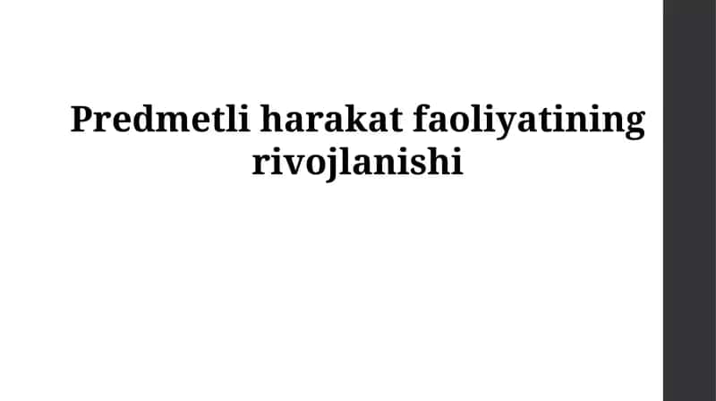 Ob'ektiv-amaliy faoliyatning mohiyati