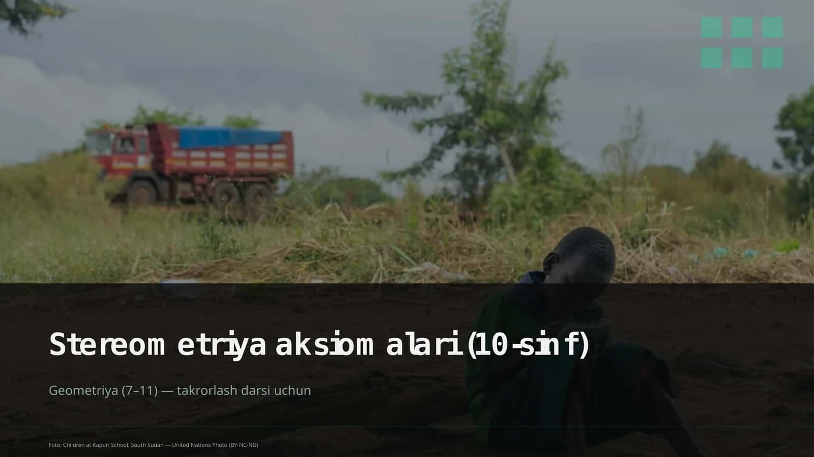 Stereometriya aksiomalari (10-sinf)