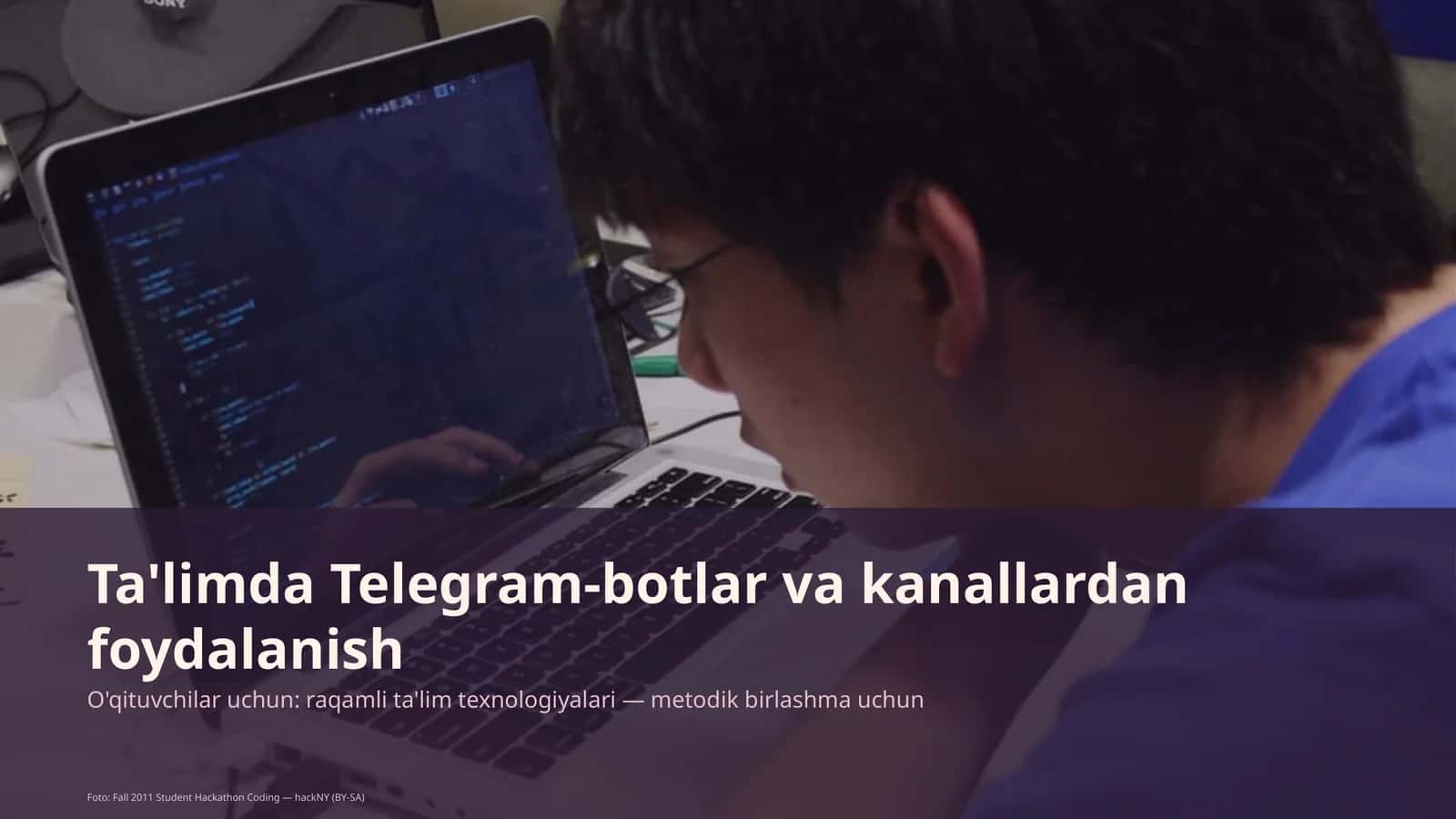 Ta'limda Telegram-botlar va kanallardan foydalanish