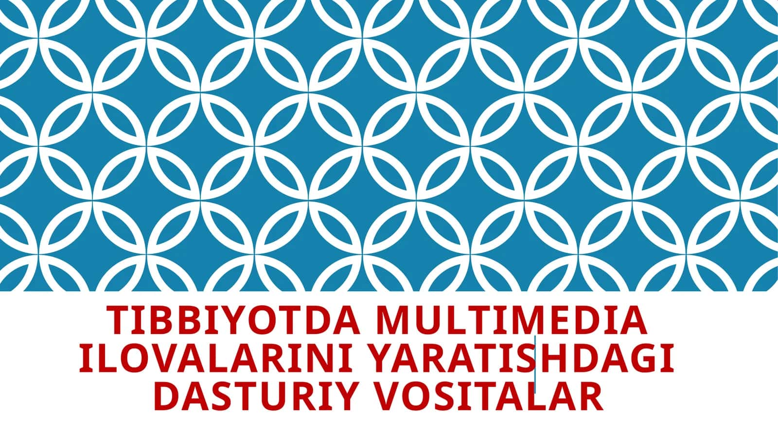 Tibbiyotda multimedia ilovalarini yaratishdagi dasturiy vositalar