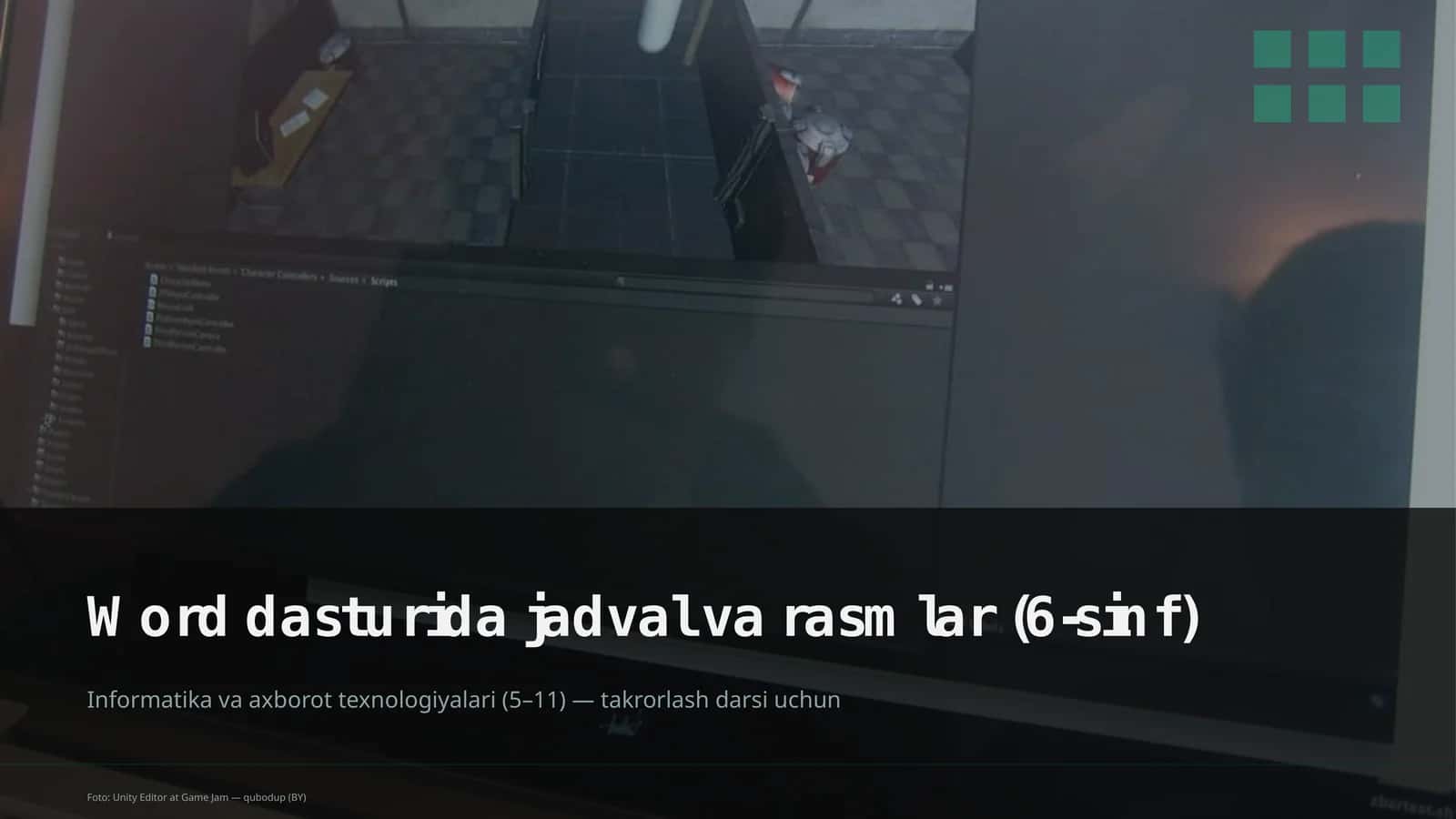 Word dasturida jadval va rasmlar (6-sinf)