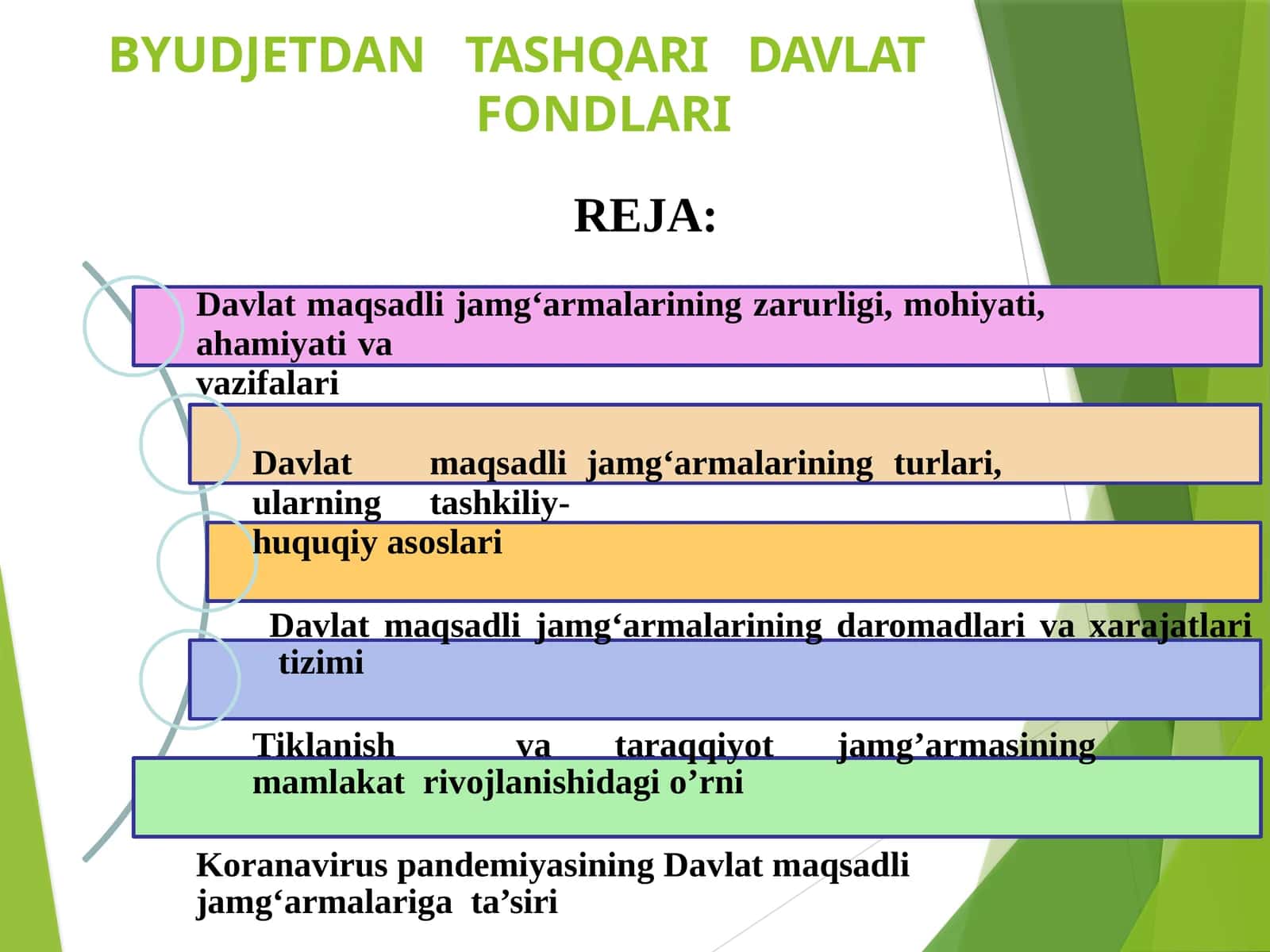 Davlat maqsadli jamg‘armalar