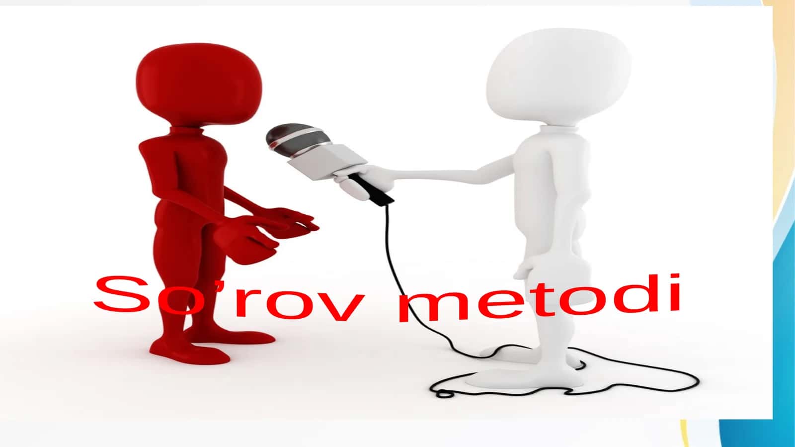 Savolnomali psixodiagnostik metodlar