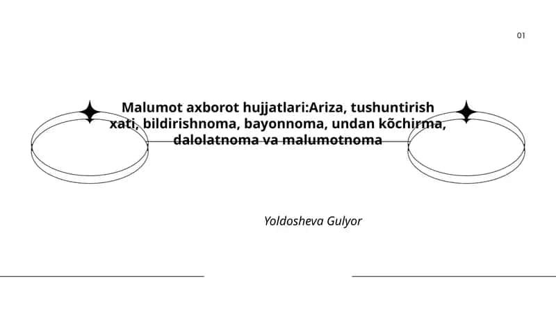 Malumot axborot hujjatlari
