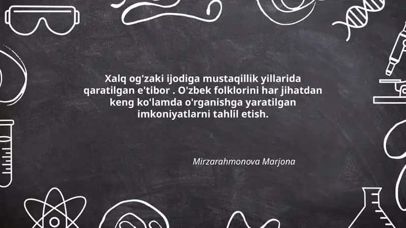 Xalq og'zaki ijodiga mustaqillik yillarida qaratilgan e'tibor