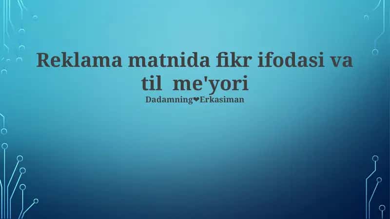 Shior va shiorlar: Qisqa xabarlarni yaratish