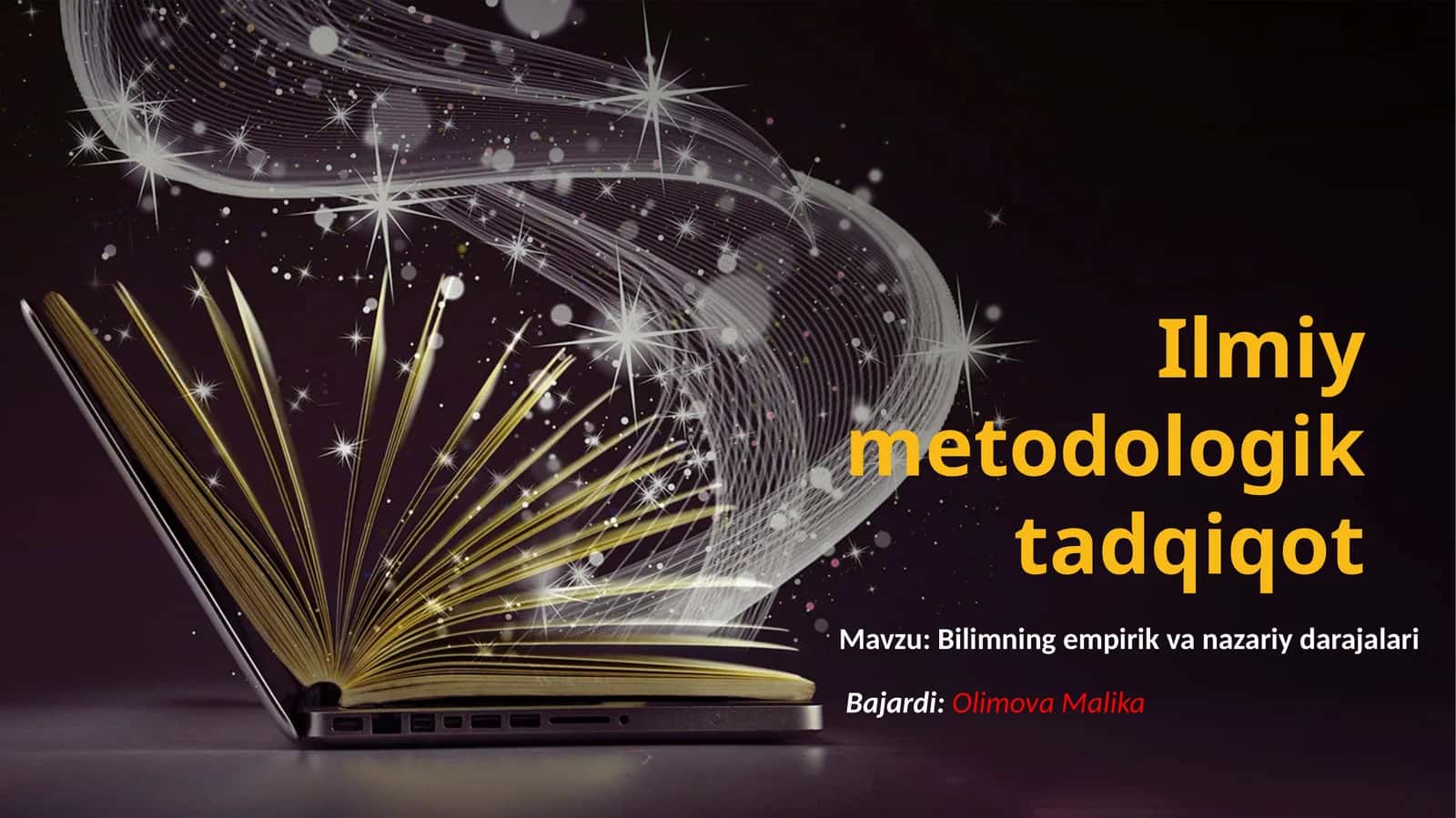Ilmiy metodologik tadqiqot
