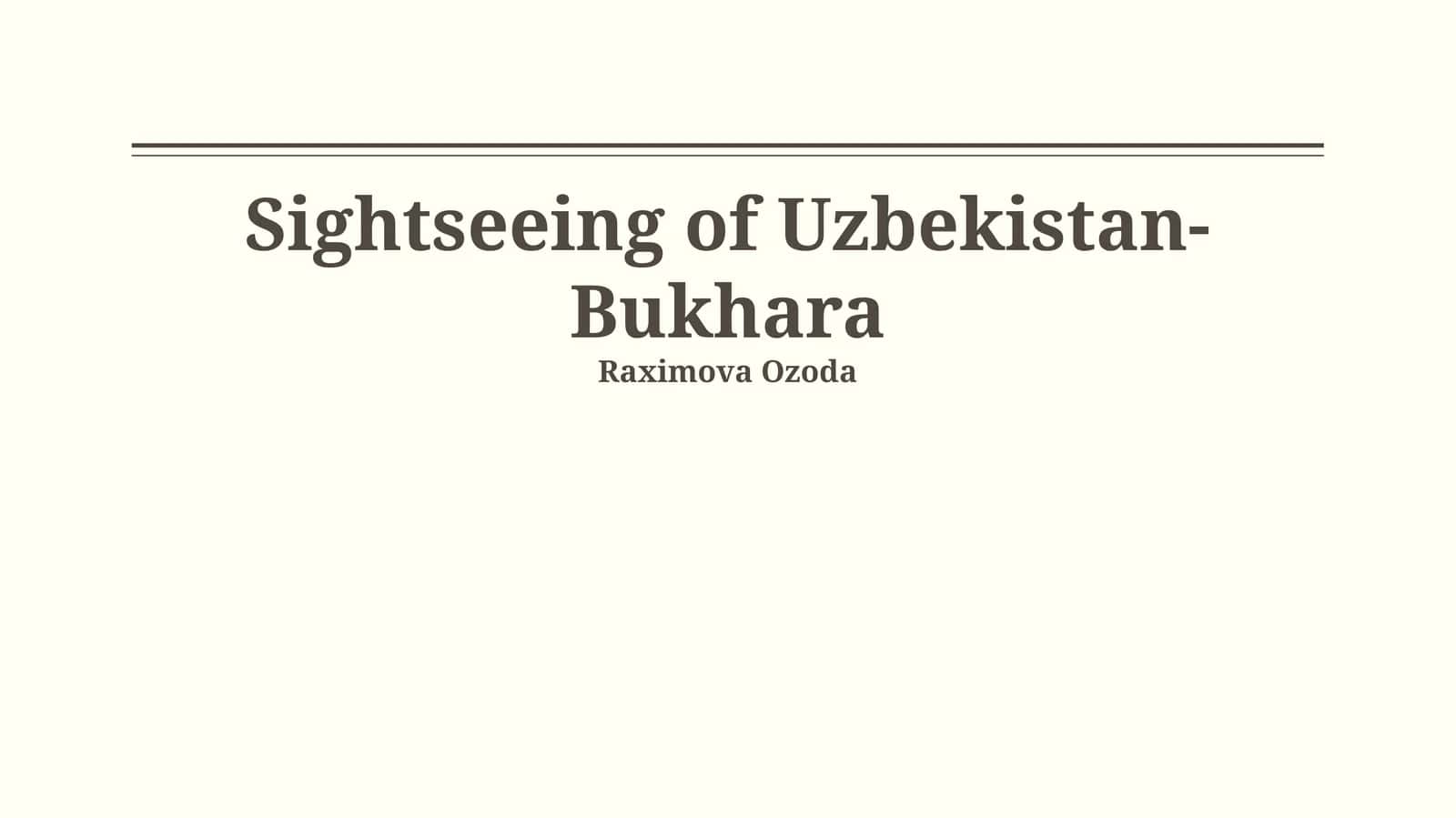 architectural marvels and historical sites of Bukhara 1