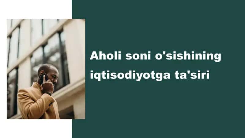 Aholi soni o'sishining iqtisodiyotga ta'siri