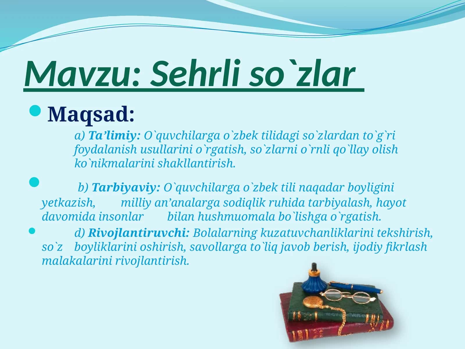 Sehrli so`zlar