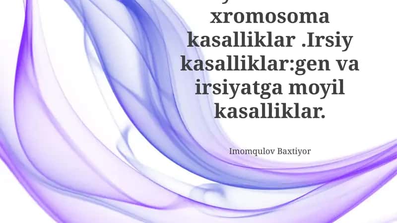 Irsiy kasalliklar