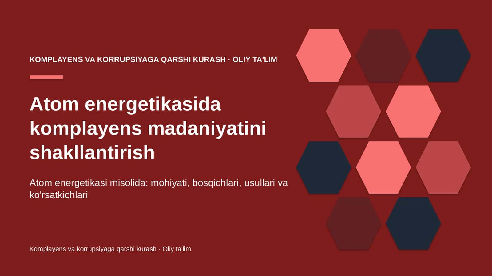 atom energetikasida komplayens madaniyatini shakllantirish 7126