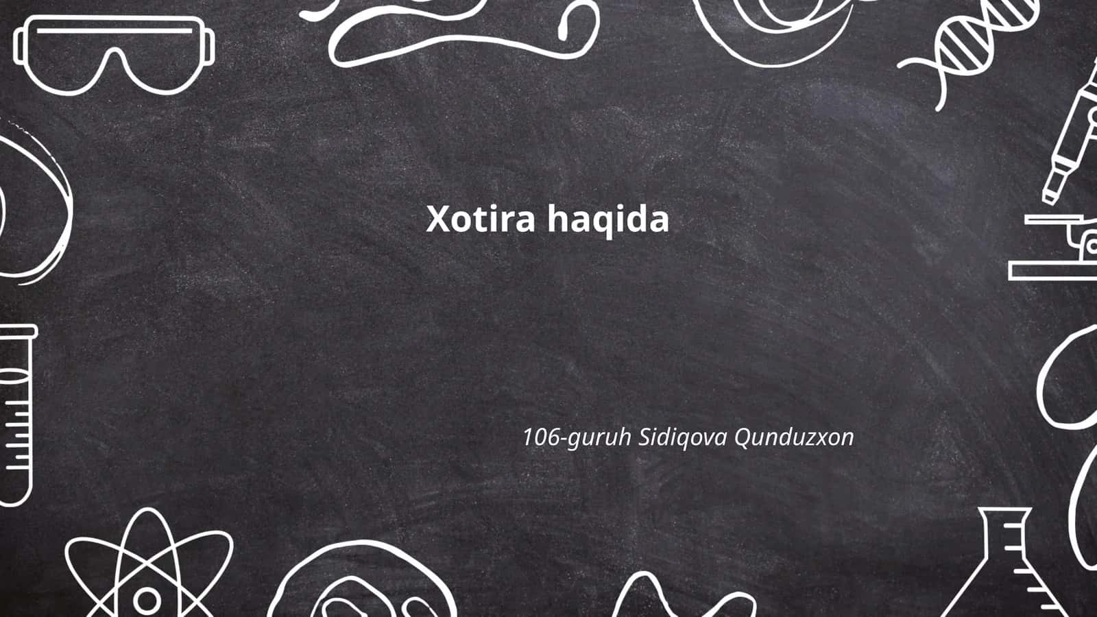 Xotira va milliy g'urur
