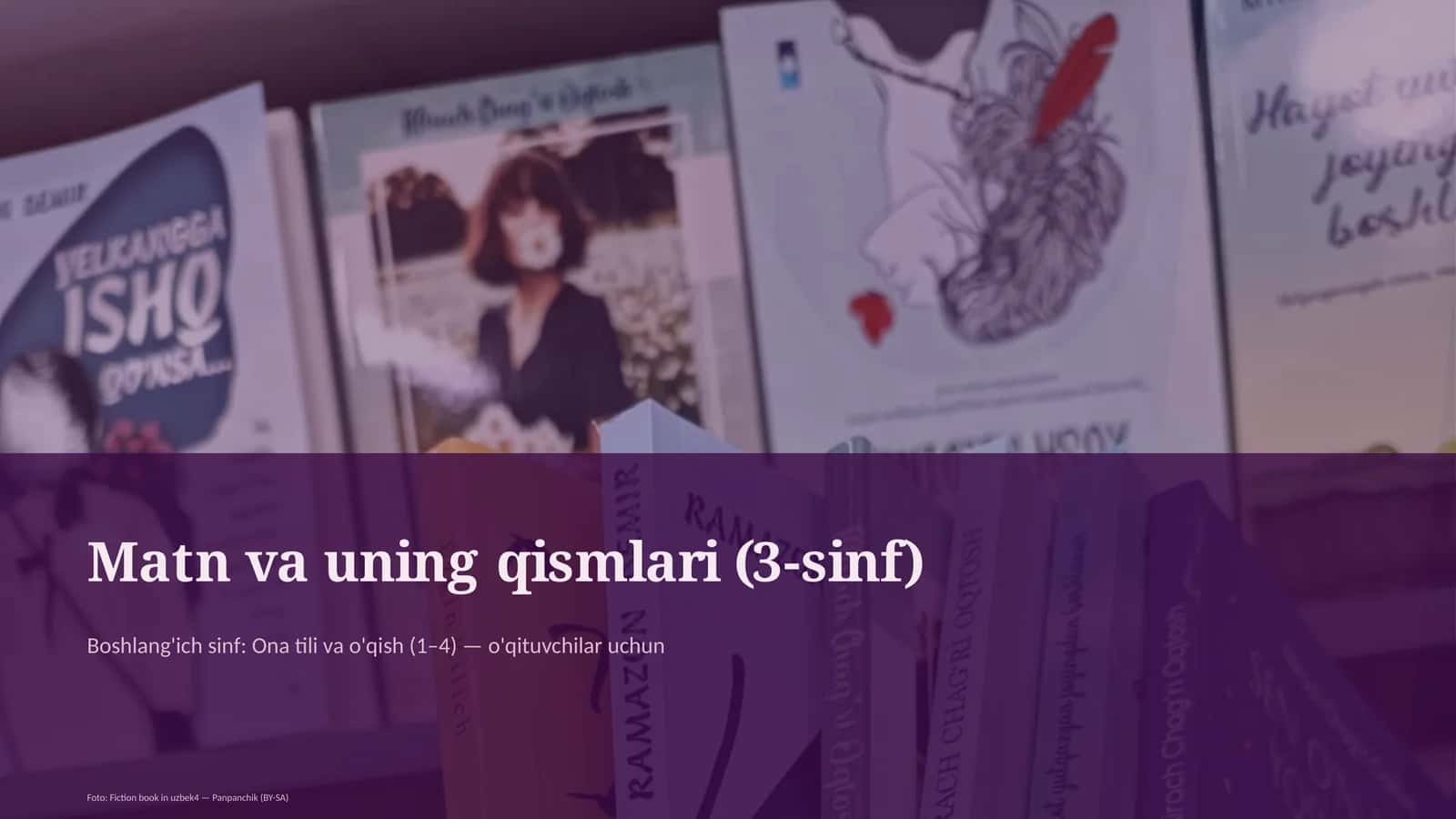 Matn va uning qismlari (3-sinf)