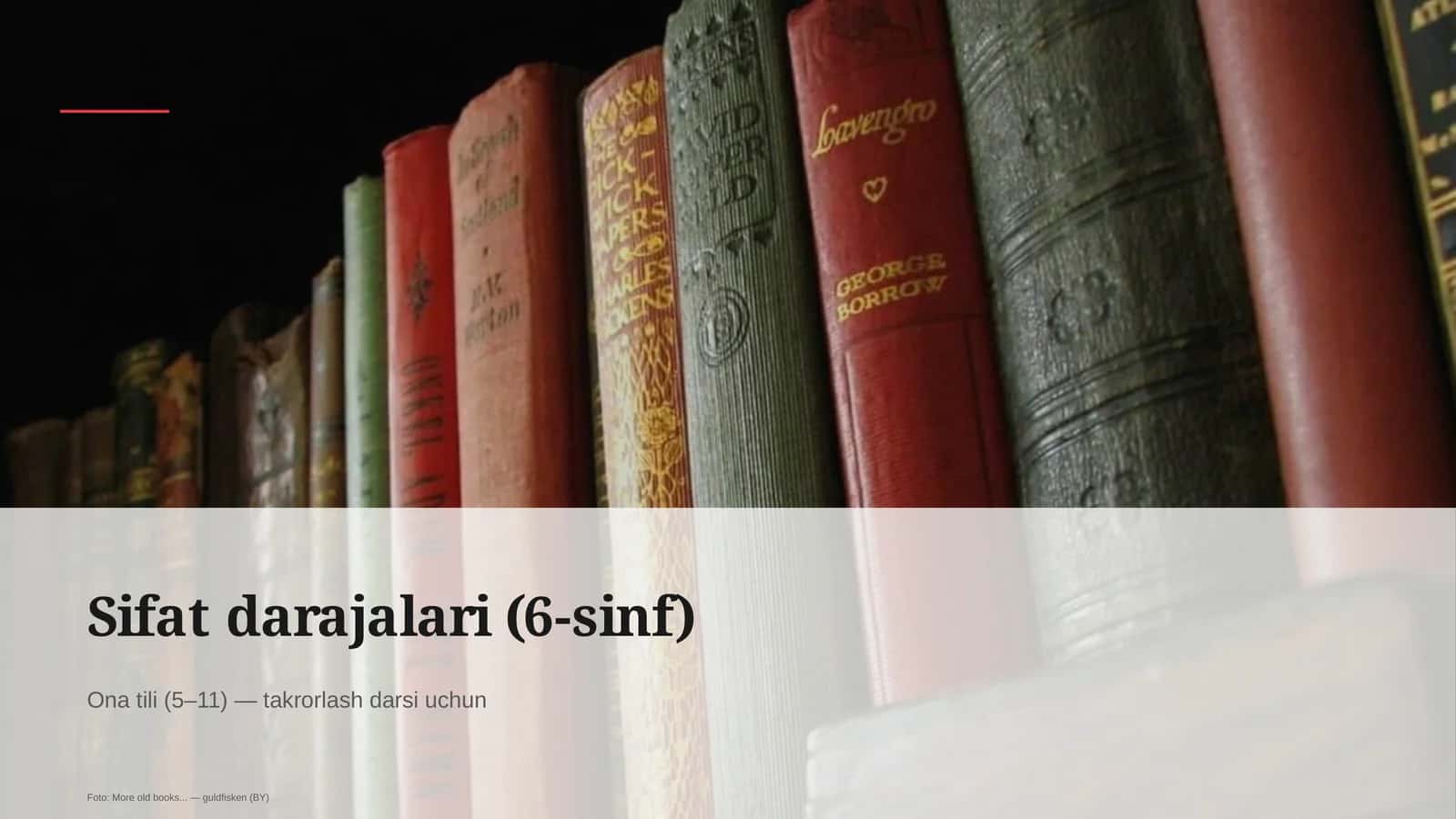 Sifat darajalari (6-sinf)