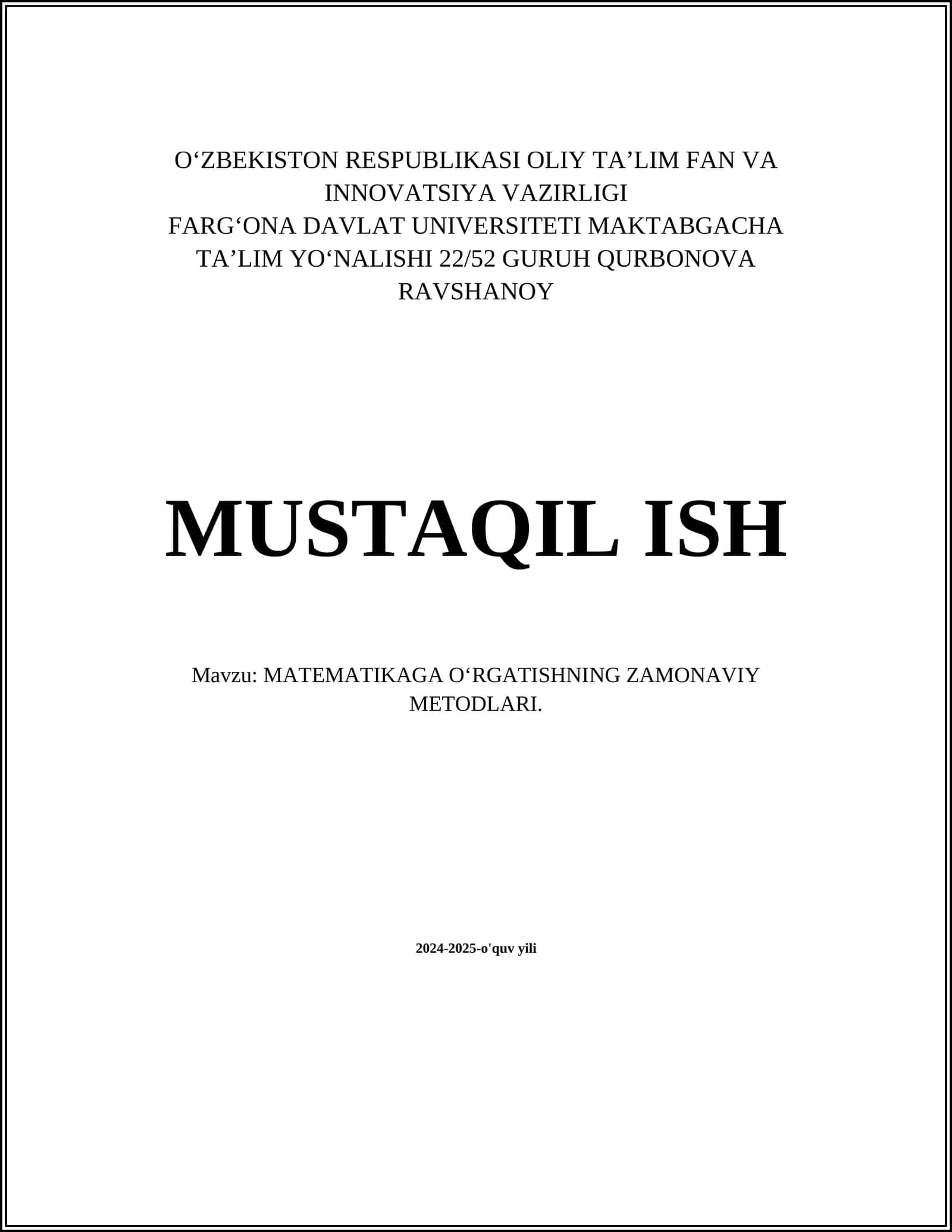 Interfaol o'qitish usullari