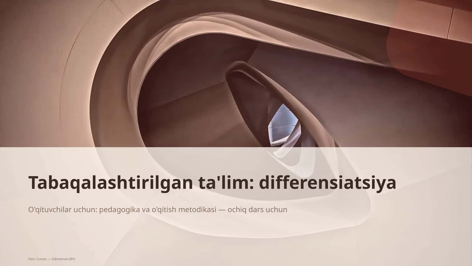 Tabaqalashtirilgan ta'lim: differensiatsiya