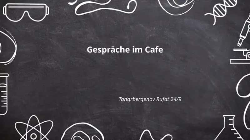 Gespräche im Cafe