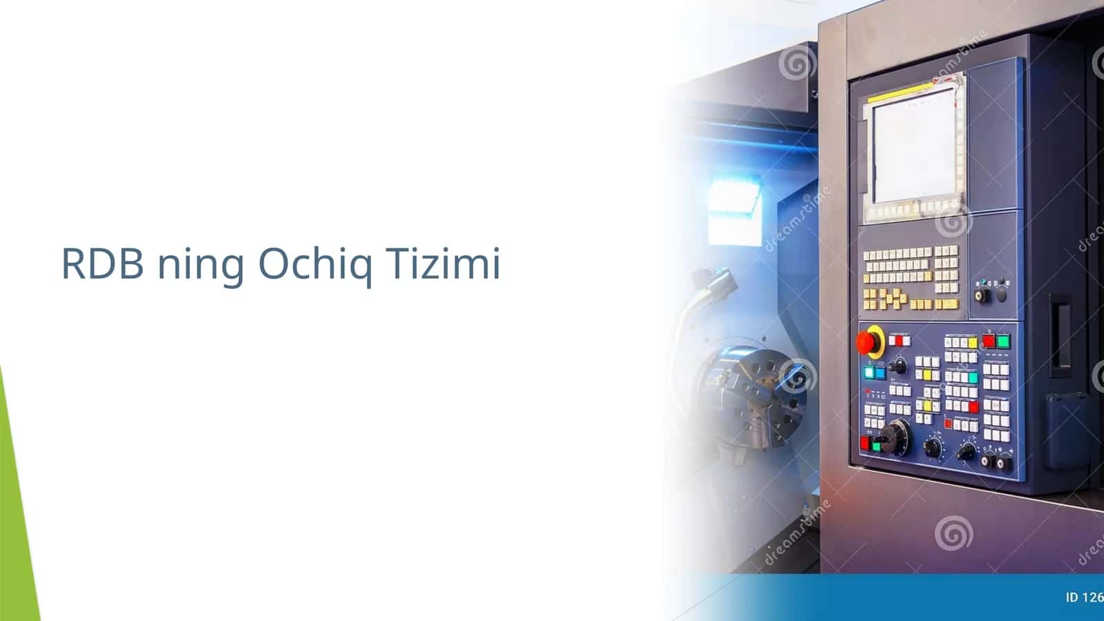 RDB ning Ochiq Tizimi