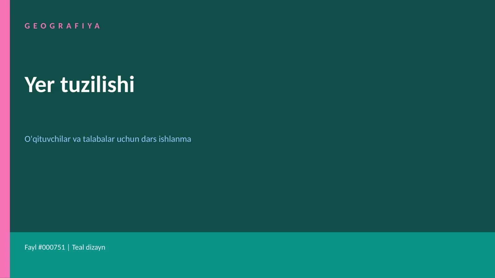 Yer tuzilishi