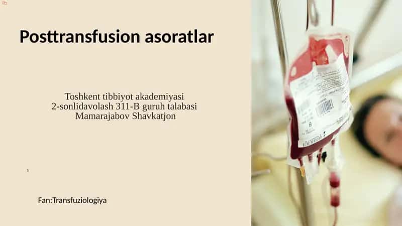Posttransfusionasoratlar