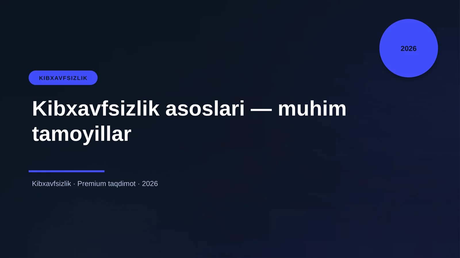 Kibxavfsizlik