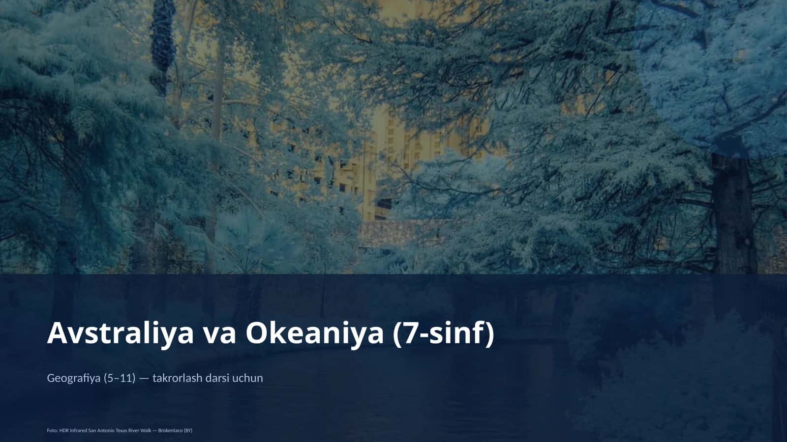 Avstraliya va Okeaniya (7-sinf)