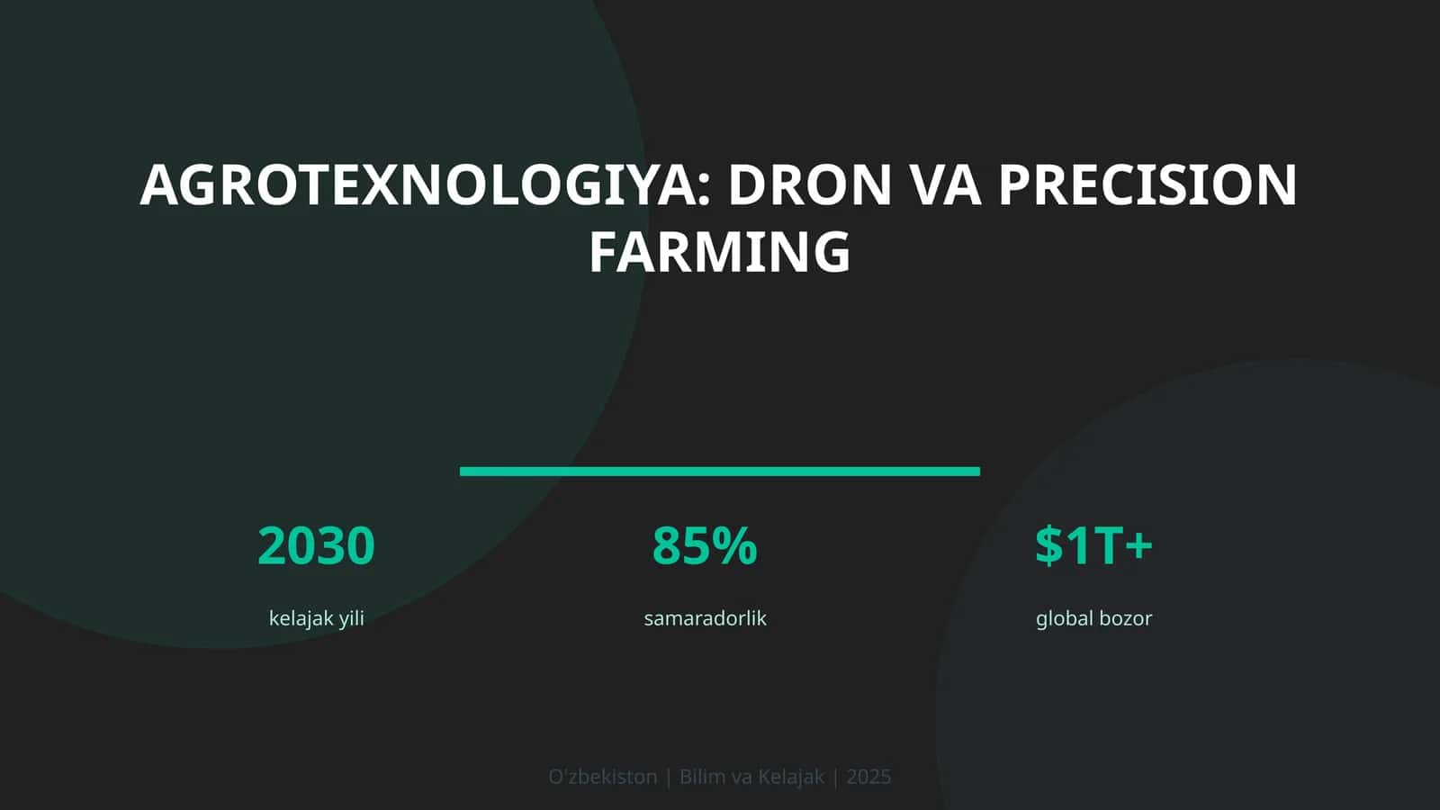 Agrotexnologiya: dron va precision farming
