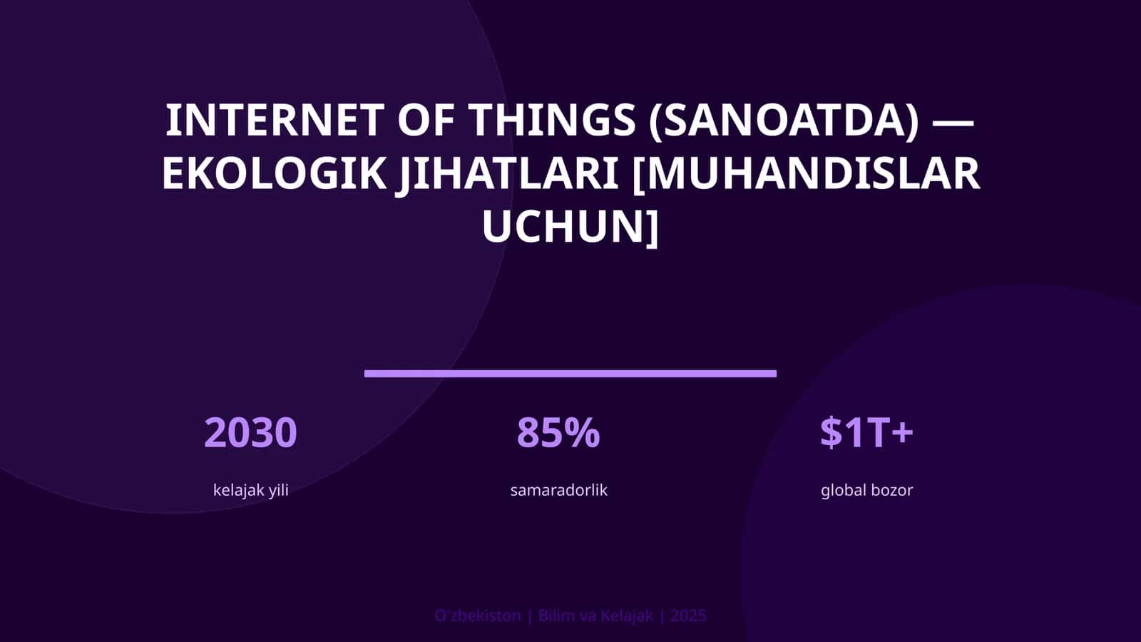 Internet of Things (sanoatda) — ekologik jihatlari [muhandislar uchun]