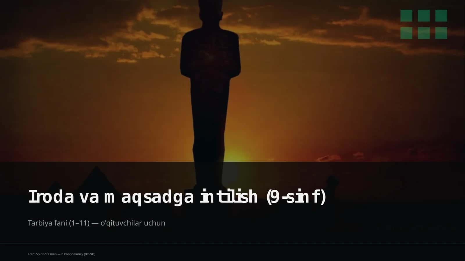 Iroda va maqsadga intilish (9-sinf)