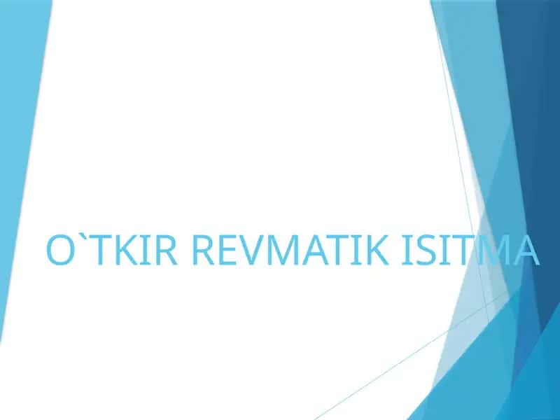 O`TKIR REVMATIK ISITMA