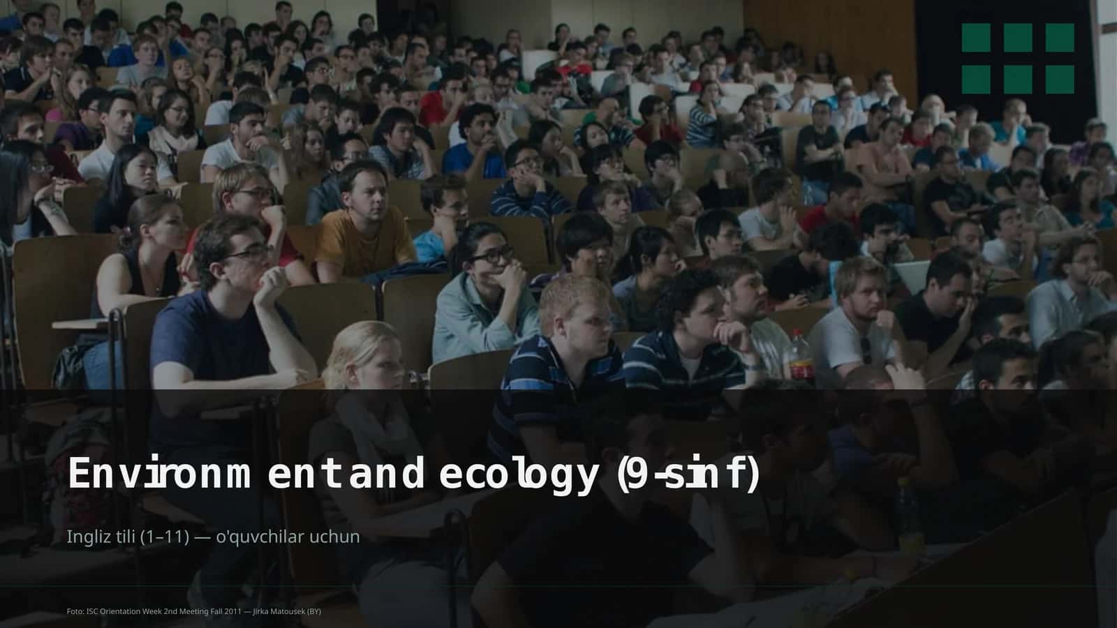 Environment and ecology (9-sinf)