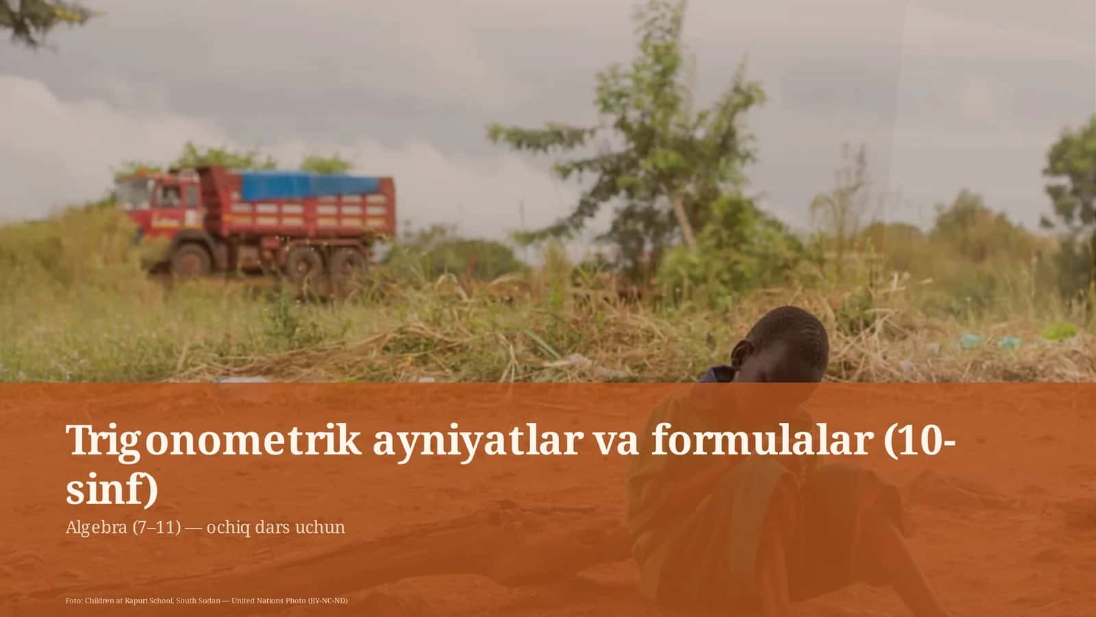 Trigonometrik ayniyatlar va formulalar (10-sinf)