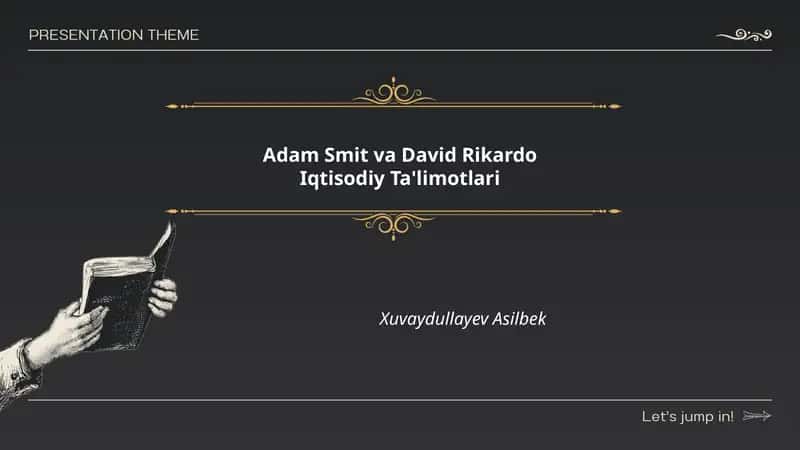 Adam Smit va David Rikardo
