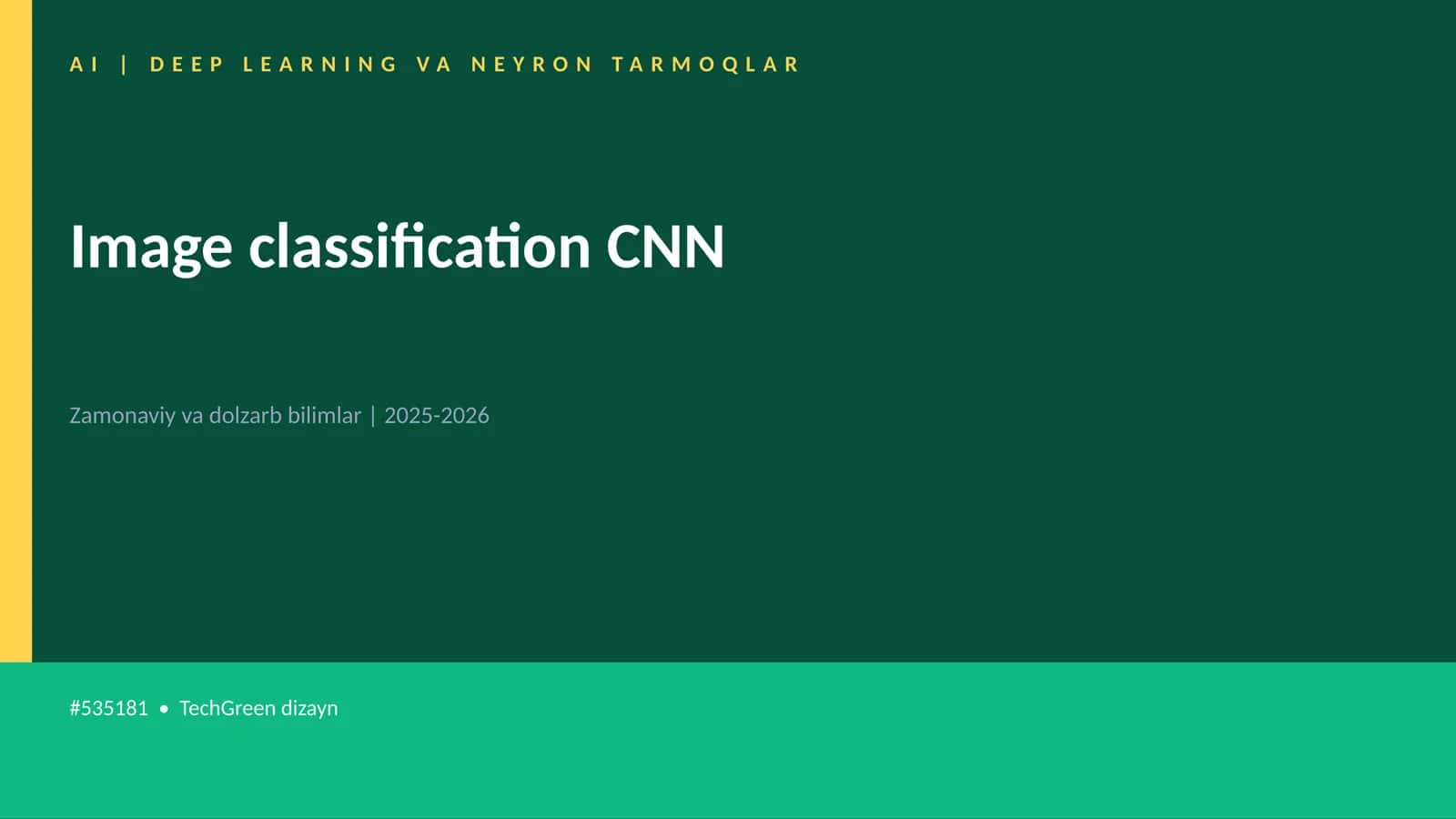 Image classification CNN