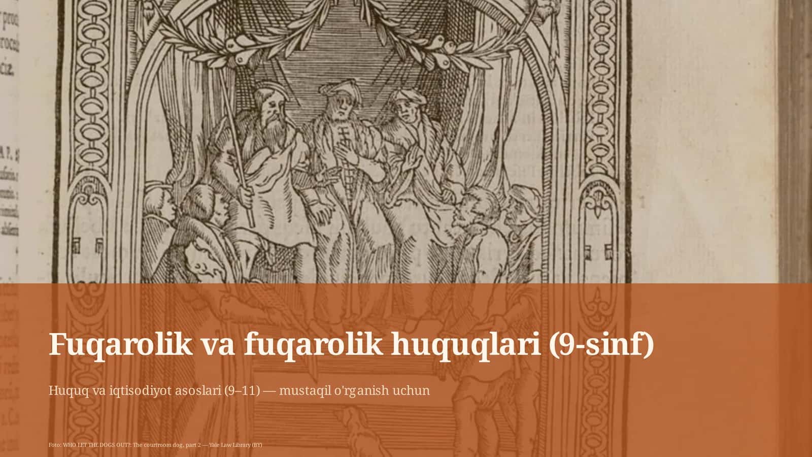 Huquq va iqtisodiyot asoslari (9–11)