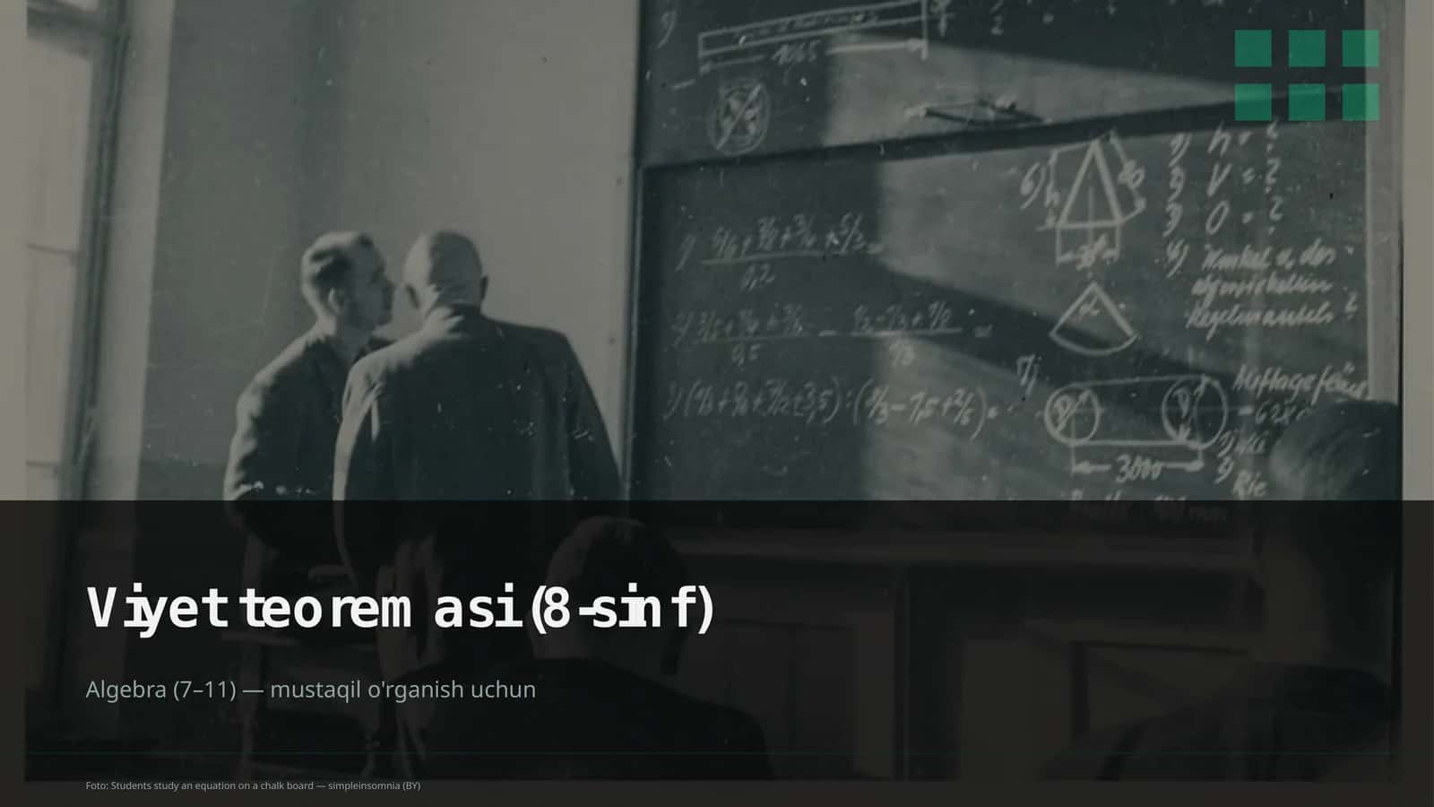 Algebra (7–11)