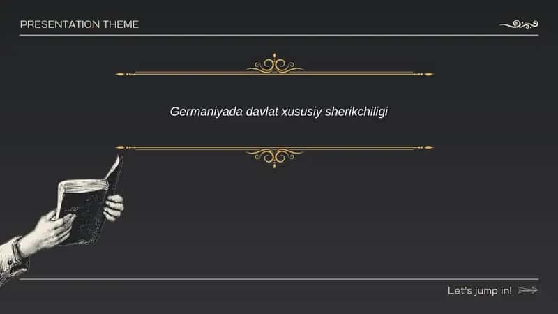 Germaniyada Davlat-Xususiy Sherikchiligi