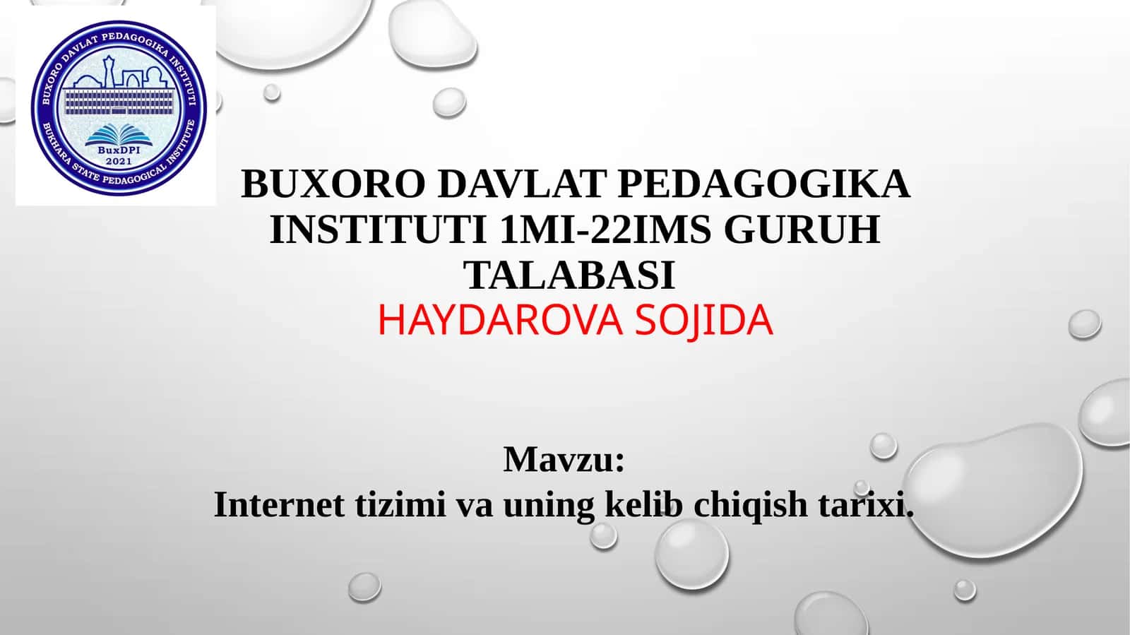 "Internet tarmoqlarining butun jahon va ommavi uchun oqito'plami"