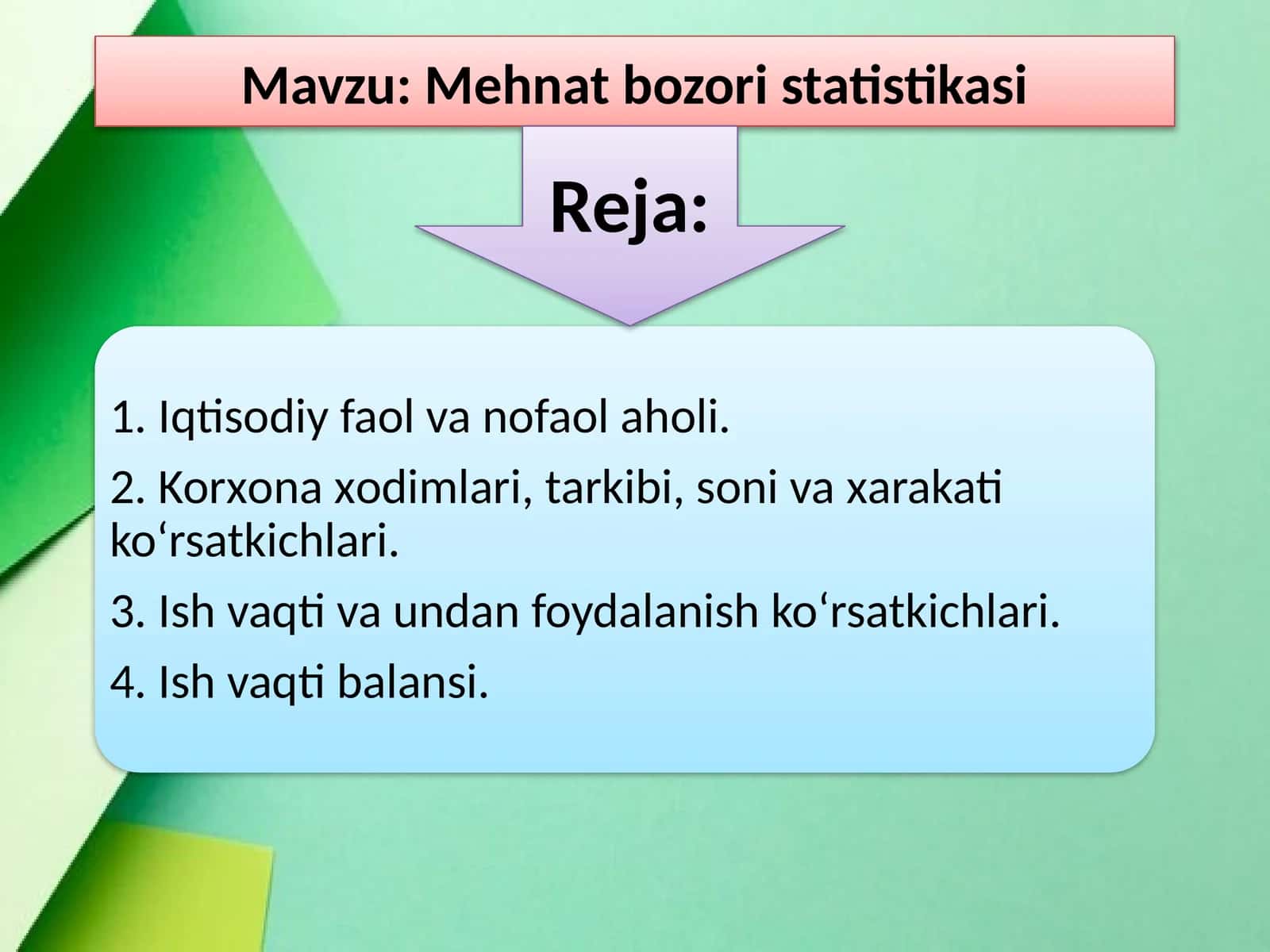 Mehnat bozoristatistikasi