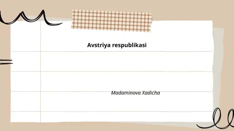 Avstriya respublikasi Madaminova Xadicha
