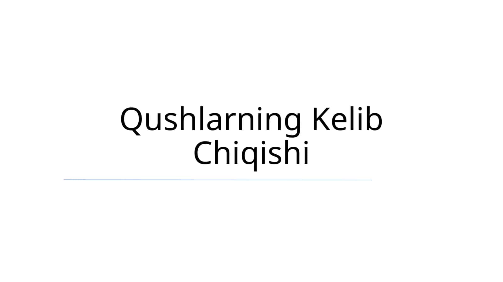 Qushlarning Kelib Chiqishi