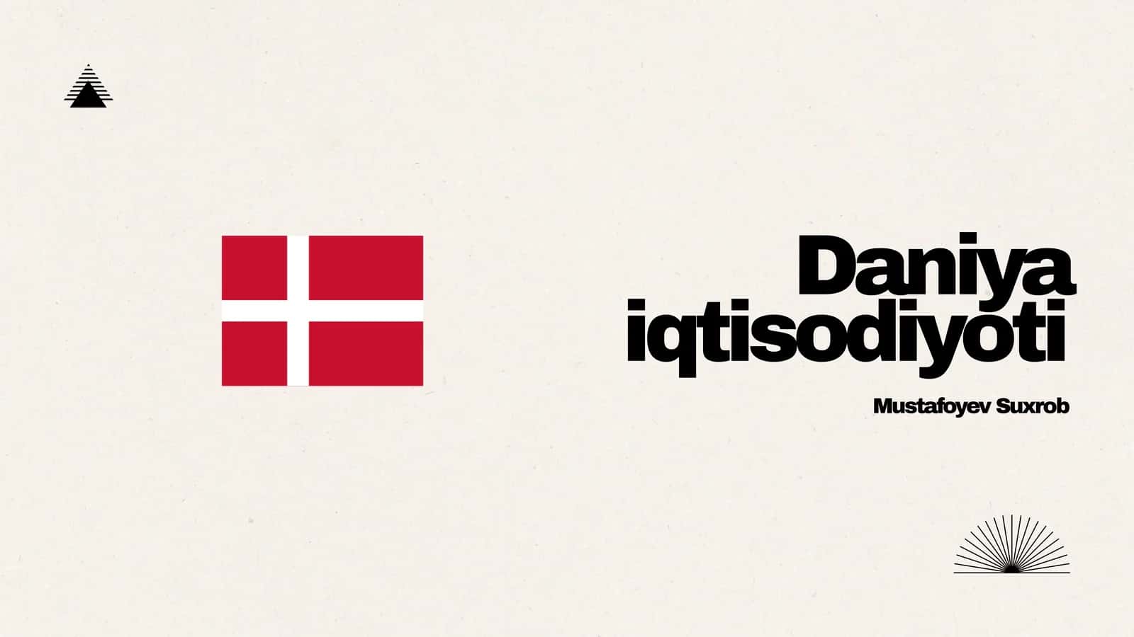 Daniya iqtisodiyoti 1