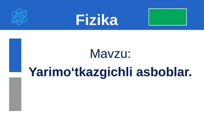 Yarimo'tkazgichli asboblar