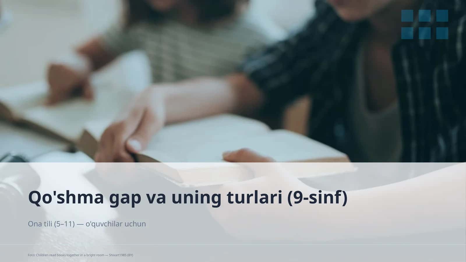 Qo'shma gap va uning turlari (9-sinf)
