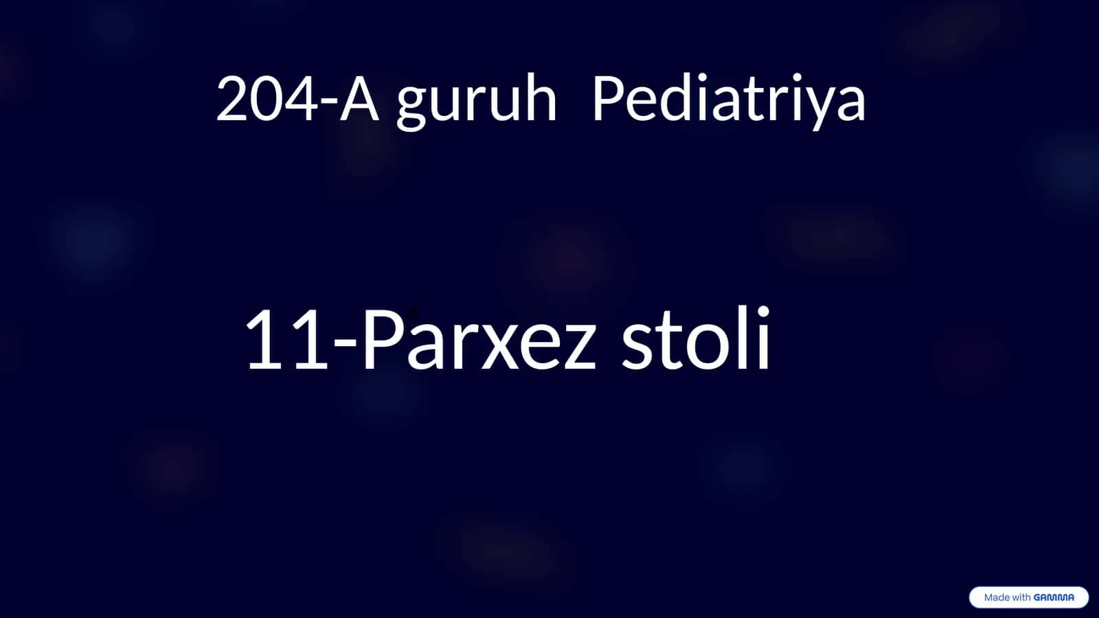 11-Parxez stoli