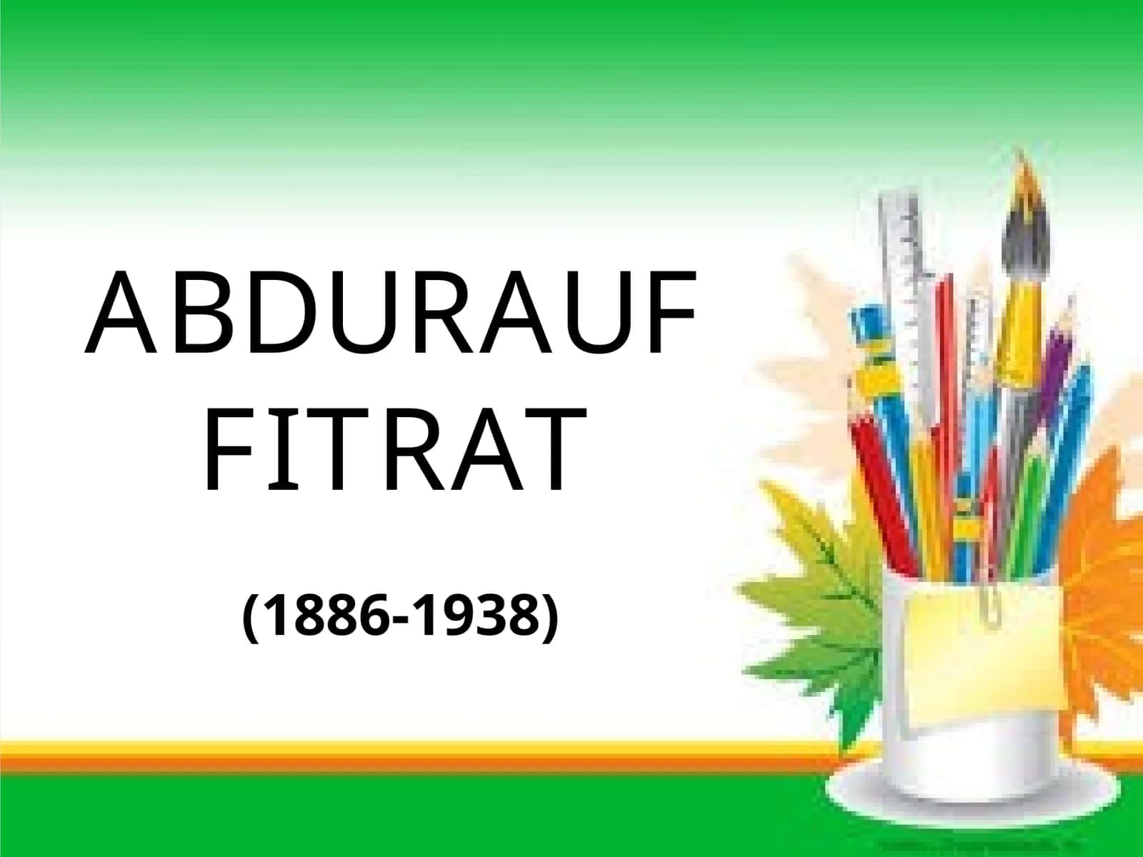 ABDURAUF FITRAT