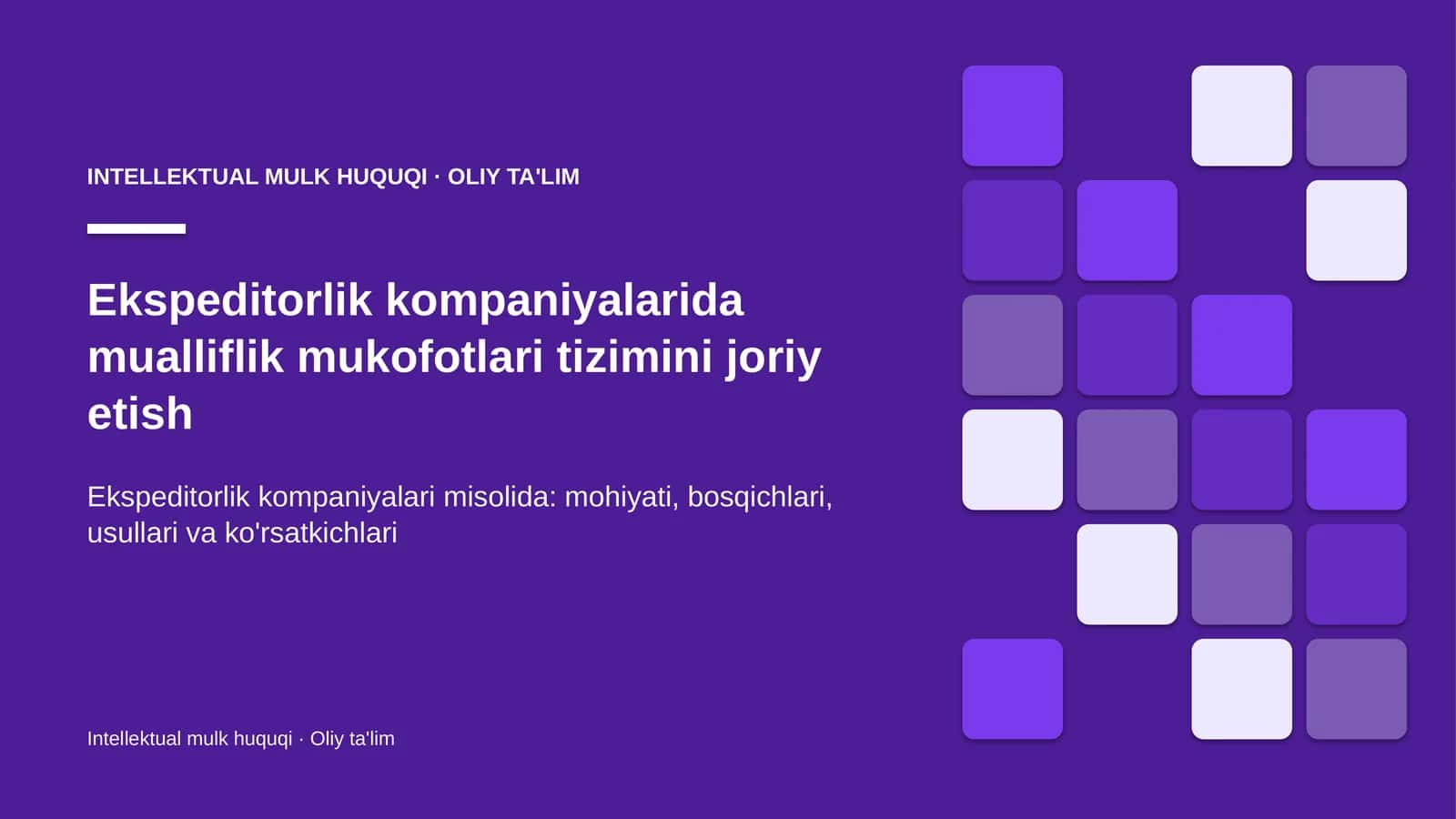 ekspeditorlik kompaniyalarida mualliflik mukofotlari tizimini joriy etish 6177