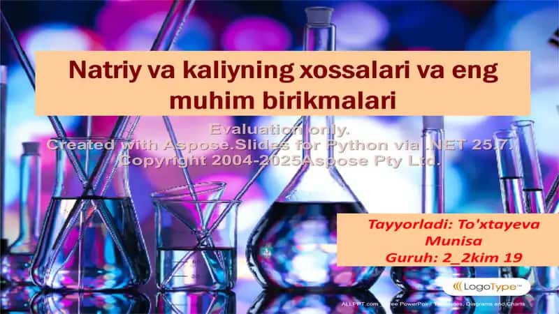 Natriy va kaliyning xossalari va eng muhim birikmalari